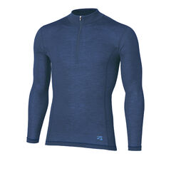 Men's Merino Spin Light Long Sleeve Zip Neck,PEAK NAVY, small image number 0