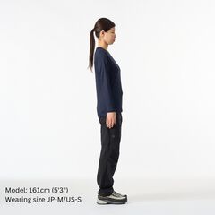 Women's Drought Thermo Long Sleeve,DEEP NAVY, small image number 5