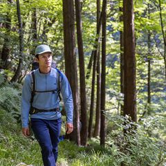 Men's Drought Quad Zip T Long Sleeve,OLIVE, small image number 7