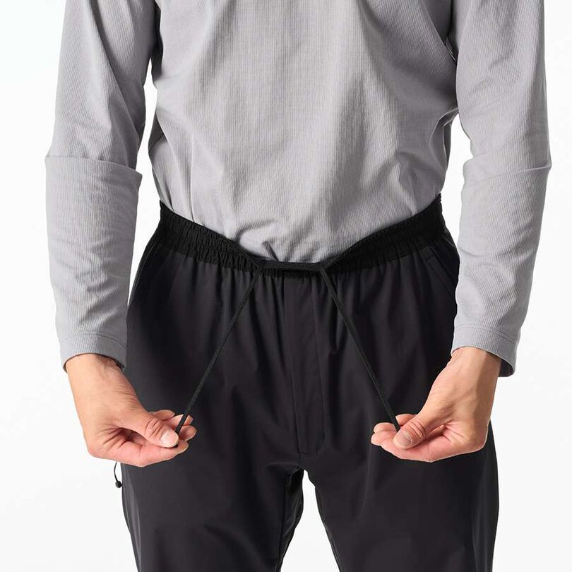 Men's Flow Wrap Pants,BLACK, medium image number 8