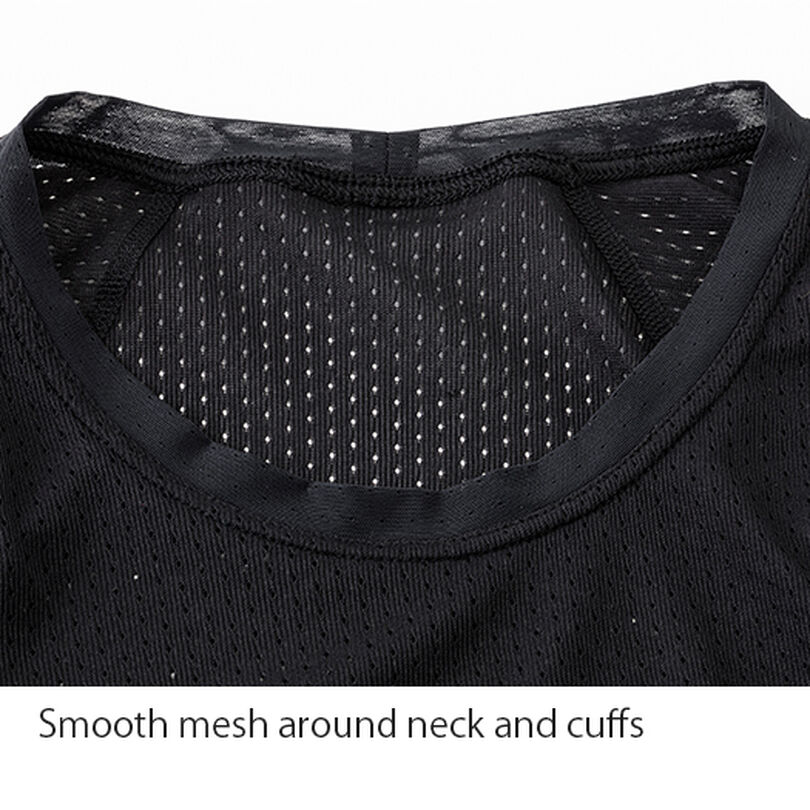 Men's Elemental Layer Long Sleeve Crew,BLACK, medium image number 3