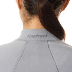 Women's FLOODRUSH Zip Neck,LIGHT GRAY, small image number 7