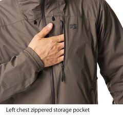 Flow Wrap Hooded Jacket BLCK M,BLACK, small image number 6