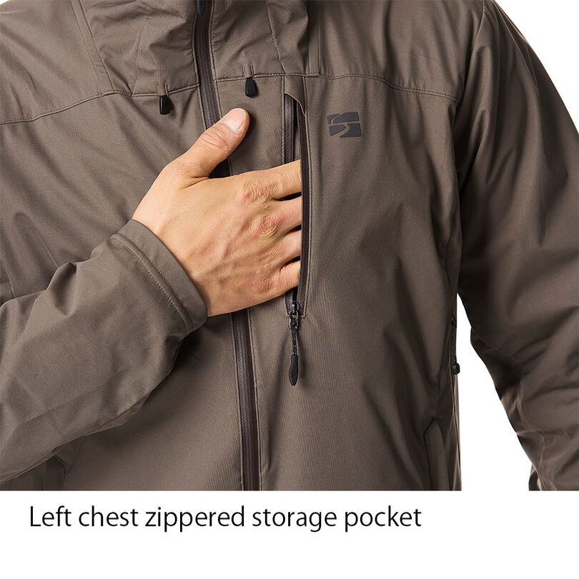 Flow Wrap Hooded Jacket BLCK M,BLACK, medium image number 6