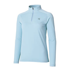 Women's Drought Tough Zip Neck,NAVY, small image number 2