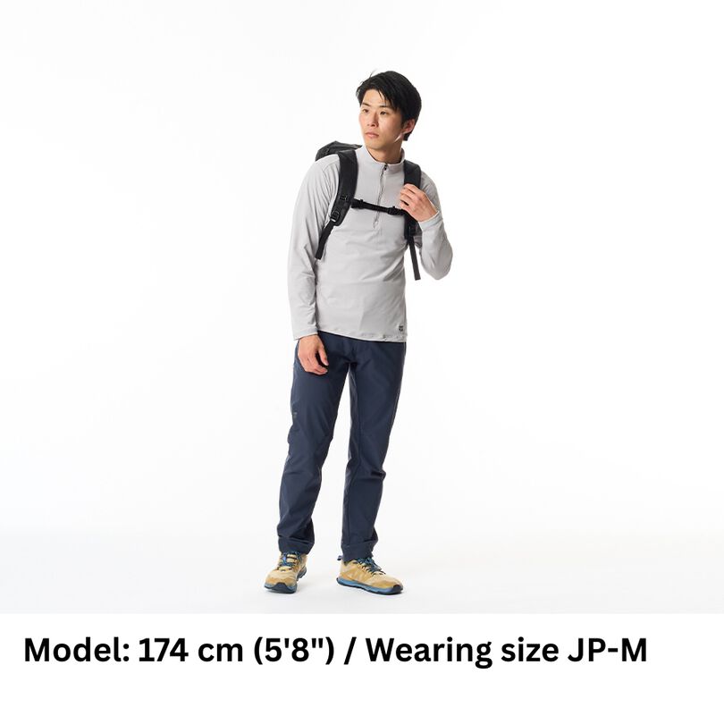 Men's Drought Shade Zip Neck,NAVY, medium image number 9