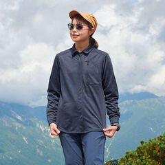 Women's Ramie Spin Knit Shirt,DARK INDIGO, small image number 1