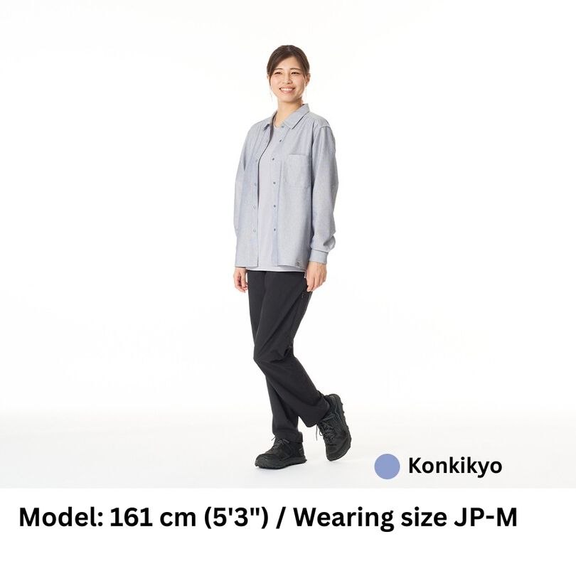 Women's Japanese Heritage Color Shirt,NAVY KIKYO, medium image number 31