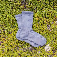 Ramie Spin Socks Alpine Regular,GRAY, small image number 4