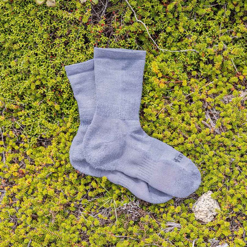 Ramie Spin Socks Alpine Regular,GRAY, medium image number 4