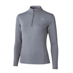 Women's FLOODRUSH Zip Neck,LIGHT GRAY, small image number 0