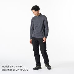 Men's Drought Largo Zip Neck,CHARCOAL HEATHER, small image number 12