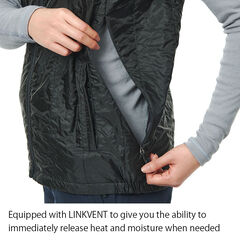 Women's Polygon UL Vest,BLACK, small image number 4