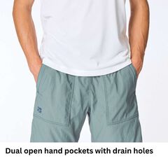Men's Roaming Shorts,SMOKE GREEN, small image number 12