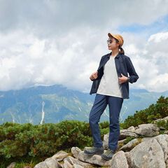 Women's Ramie Spin Knit Shirt,DARK INDIGO, small image number 2