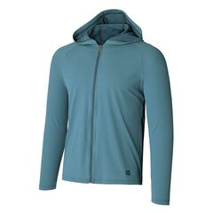 Men's Drought Shade Full Zip Hoodie,TURQUOISE GREEN, small image number 0