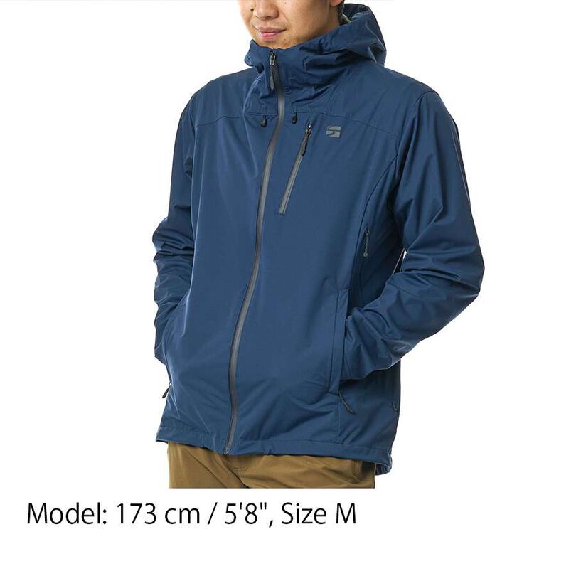 Men's Flow Wrap Hooded Jacket,BLUE GRAY, medium image number 20