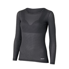 Elemental Layer Warm Bra Top Long Sleeve Crew GP M,GRAPHITE, small image number 0