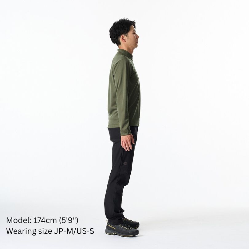 Men's Drought Largo Zip Neck,CHARCOAL HEATHER, medium image number 9