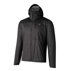 Men's Mu-Wrap Hooded Jacket,BLACK MICA, small image number 0