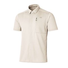 Men's Ramie Spin Knit Shirt Short Sleeve,IVORY, small image number 0