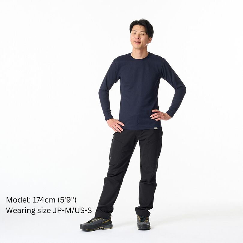 Men's Drought Thermo Long Sleeve,DEEP NAVY, medium image number 7