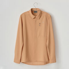 Men's Ramie Spin Knit Shirt,IVORY, small image number 9