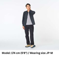 Men's Ramie Spin Knit Shirt,DARK INDIGO, small image number 7