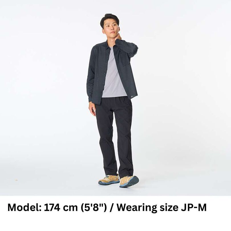 Men's Ramie Spin Knit Shirt,DARK INDIGO, medium image number 7