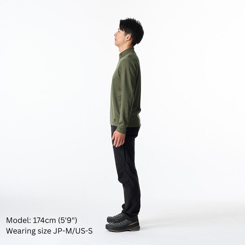 Men's Drought Largo Zip Neck,CHARCOAL HEATHER, medium image number 7