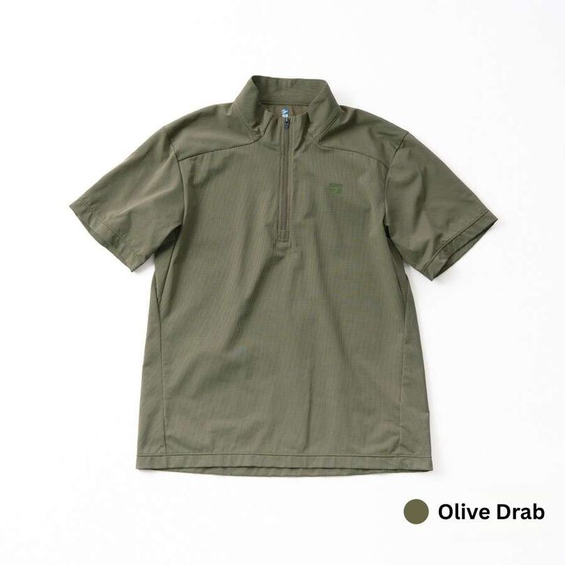 Men's Drought Quad Zip T Short Sleeve,OLIVE DRAB, medium image number 2