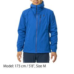Flow Wrap Hooded Jacket BLCK M,BLACK, small image number 4
