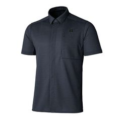 Men's Ramie Spin Knit Shirt Short Sleeve,DARK INDIGO, small image number 0