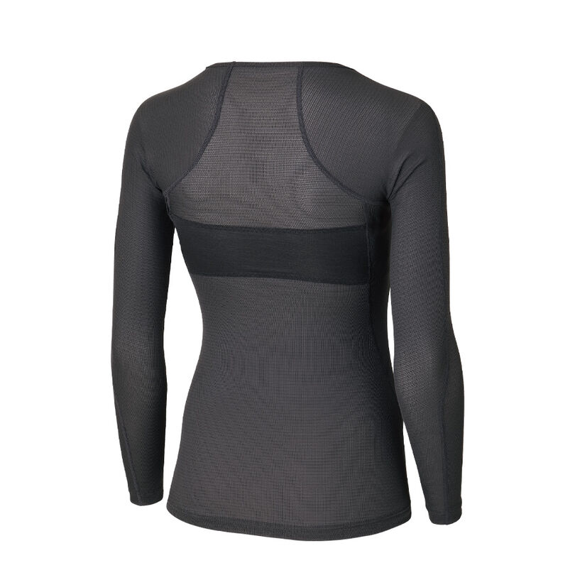 Elemental Layer Warm Bra Top Long Sleeve Crew GP M,GRAPHITE, medium image number 1