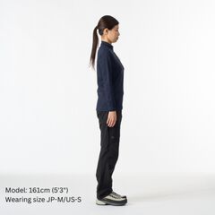 Women's Drought Thermo Zip Neck,DEEP NAVY, small image number 5