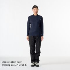 Women's Drought Thermo Zip Neck,DEEP NAVY, small image number 1