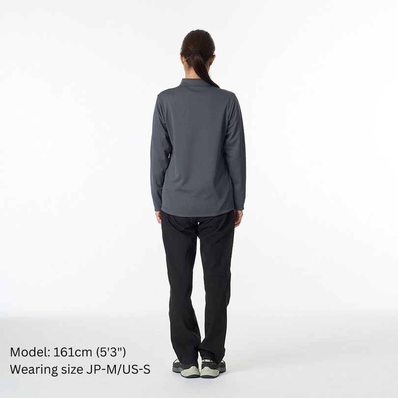 Women's Drought Largo Zip Neck,GREEN HEATHER, medium image number 8