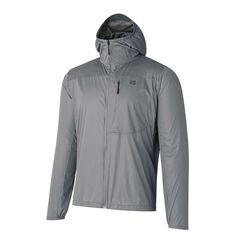 Men's Mu-Wrap Hooded Jacket,BLACK MICA, small image number 2