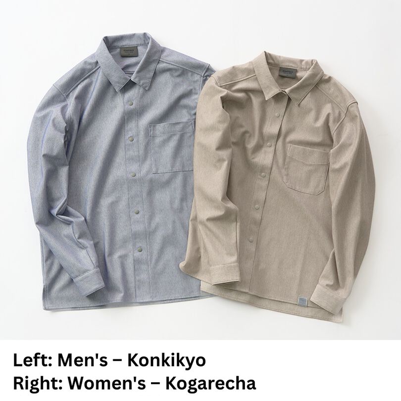 Women's Japanese Heritage Color Shirt,NAVY KIKYO, medium image number 8