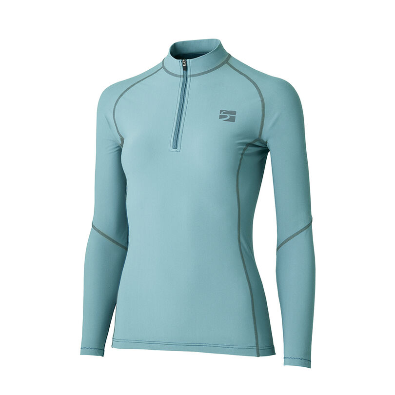 Women's Rapid Rush Zip Neck,CELESTE, medium image number 0