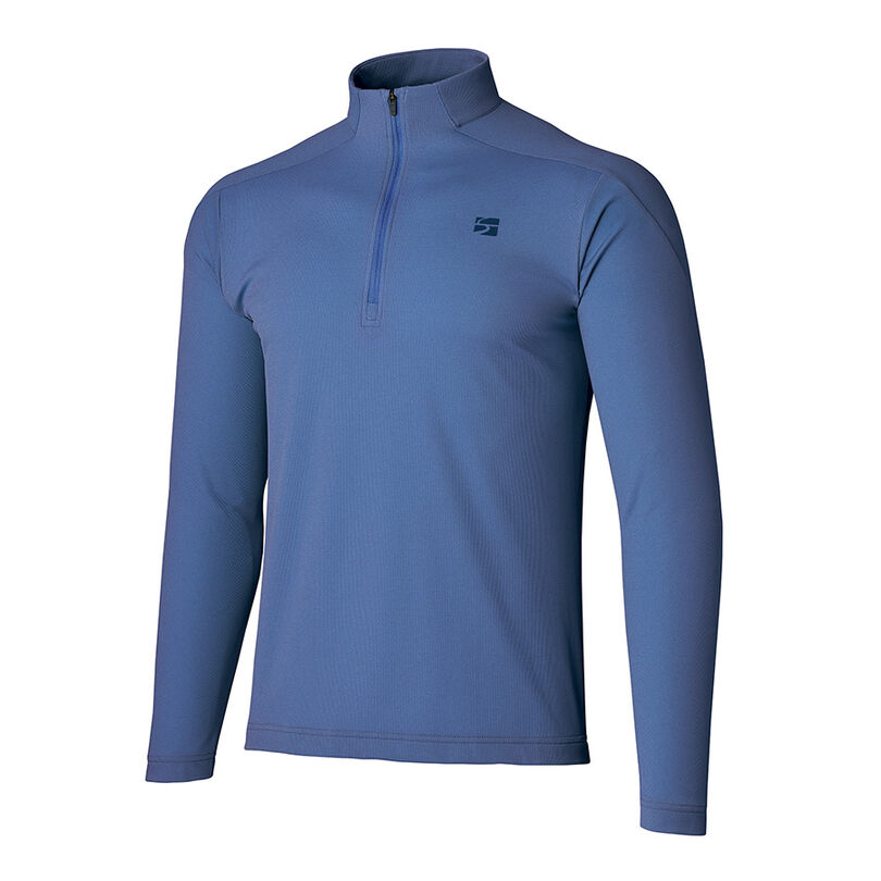 Men's Drought Tough Zip Neck,LIGHT MOSS, medium image number 3