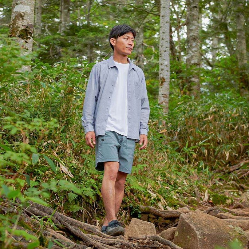 Men's Roaming Shorts,SMOKE GREEN, medium image number 3