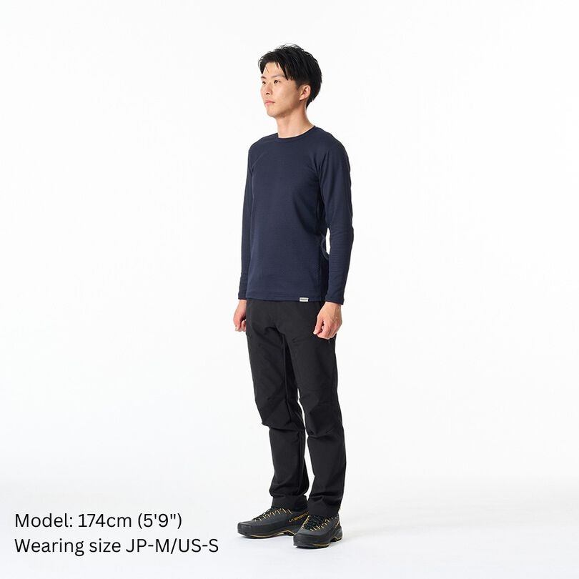 Men's Drought Thermo Long Sleeve,DEEP NAVY, medium image number 2