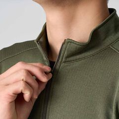 Men's Drought Largo Zip Neck,CHARCOAL HEATHER, small image number 16