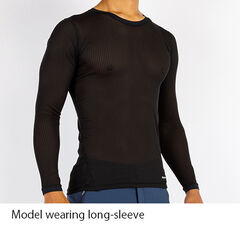 Men's Elemental Layer Long Sleeve Crew,BLACK, small image number 5