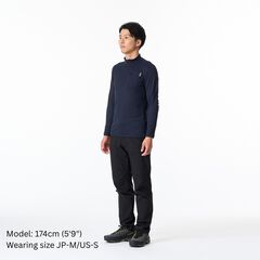 Men's Drought Thermo Zip Neck,DEEP NAVY, small image number 2