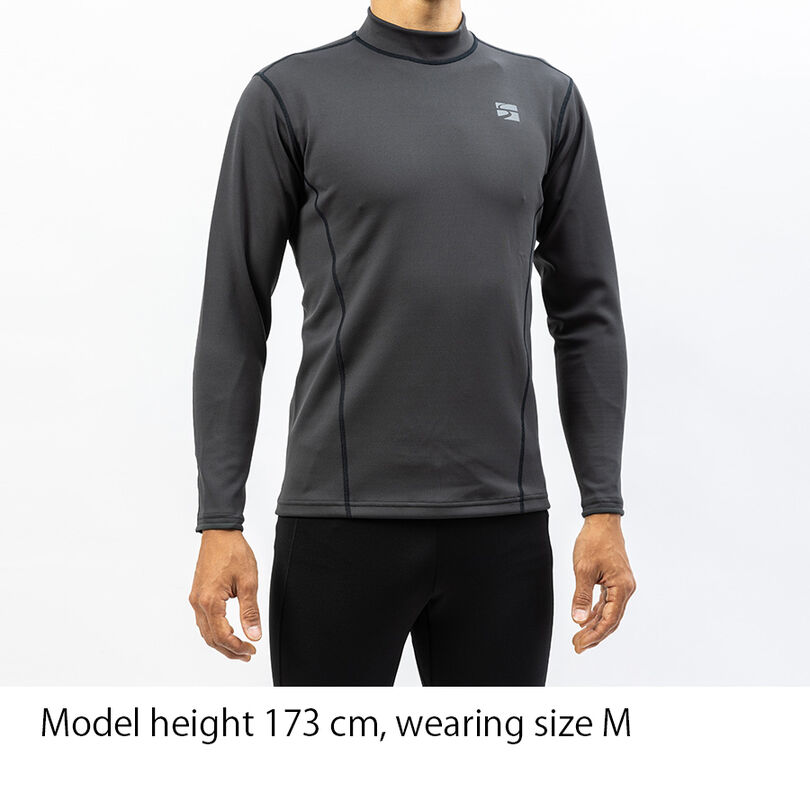 Men's Floodrush Long Sleeve,DARK GRAY, medium image number 3