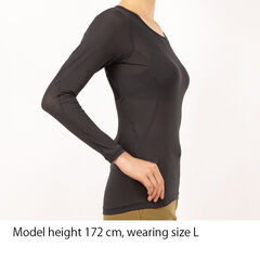 Elemental Layer Warm Bra Top Long Sleeve Crew GP M,GRAPHITE, small image number 3