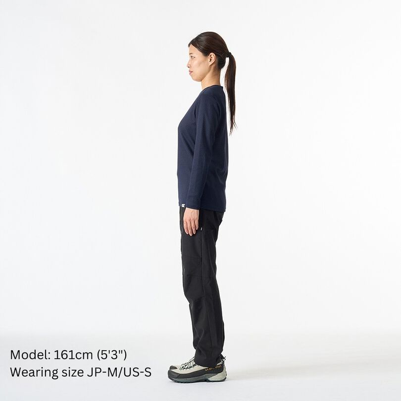 Women's Drought Thermo Long Sleeve,DEEP NAVY, medium image number 3