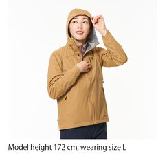 Flow Wrap Hooded Jacket CAME M,CAMEL, small image number 10